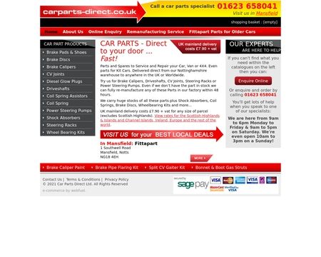website thubmnail of Car Parts Direct