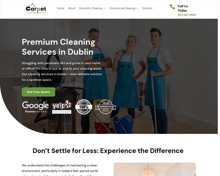 website thubmnail of Carpetcleaningsolutions.ie