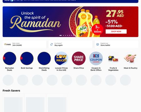 website thubmnail of Carrefour UAE