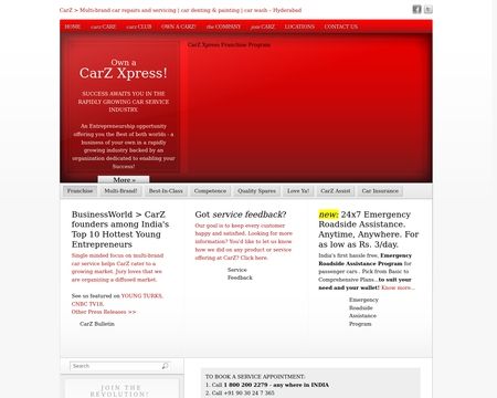 website thubmnail of CarzCare