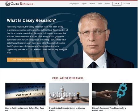 website thubmnail of Casey Research