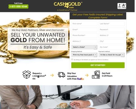 website thubmnail of Cash4Gold