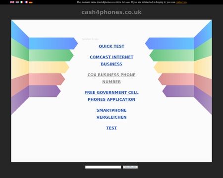 website thubmnail of Cash4phones