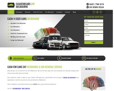 website thubmnail of Cashforcars247.com.au