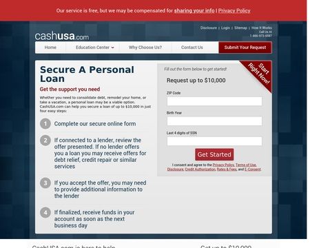 website thubmnail of Cashusa