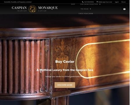 website thubmnail of Caspian Caviar