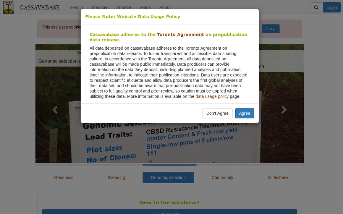 website thubmnail of Cassavabase.org