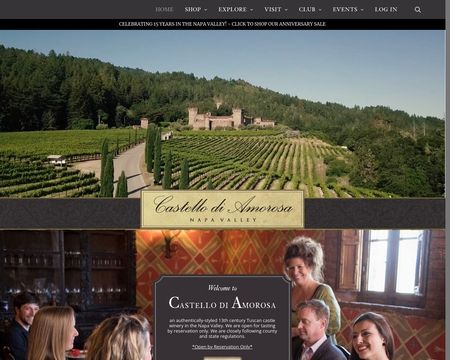 website thubmnail of Castello di Amorosa
