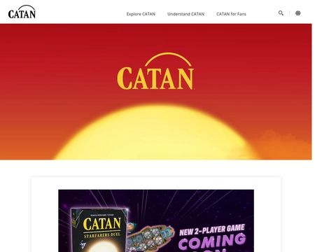 website thubmnail of Catan
