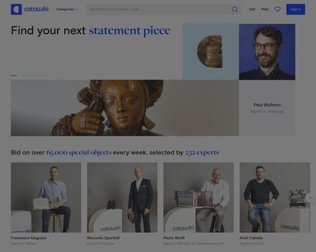 website thubmnail of Catawiki