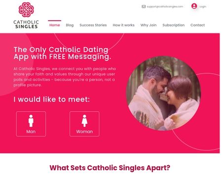 website thubmnail of Catholicsingles