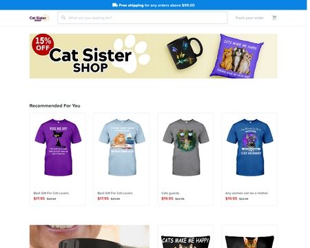 website thubmnail of Catsistershop