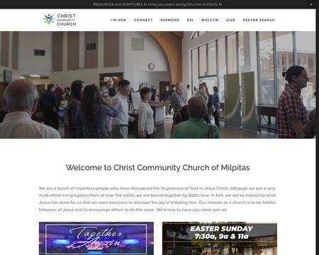 website thubmnail of Christ Community Church of Milpitas