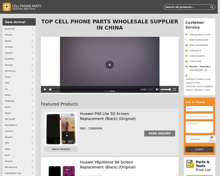 website thubmnail of Cellphone.parts