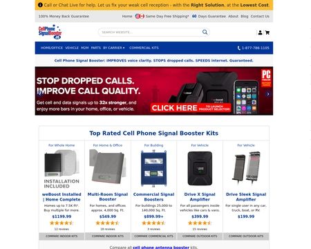 website thubmnail of Cell Phone Signal Booster