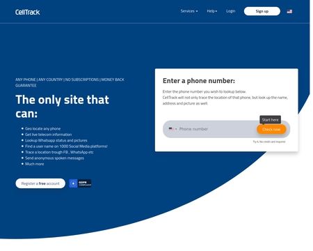 website thubmnail of Celltrack.co