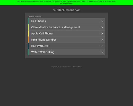 website thubmnail of Cellularblowout