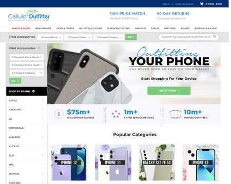 website thubmnail of CellularOutfitter