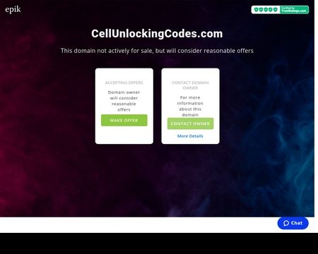 website thubmnail of Cellunlockingcodes