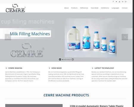 website thubmnail of Cemre Makina
