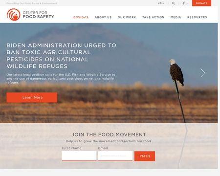 website thubmnail of CenterForFoodSafety