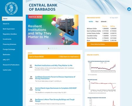 Central Bank Of Barbados > Home