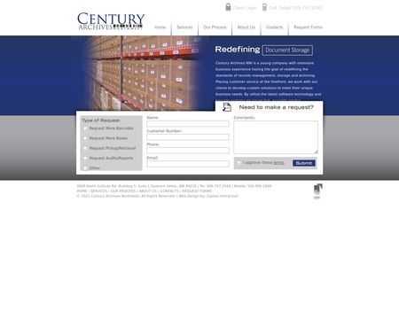 website thubmnail of Centuryarchivesnw