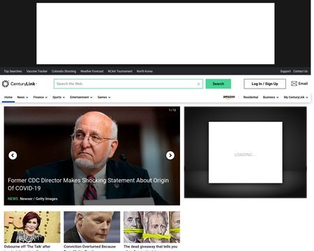 website thubmnail of CenturyLink.net