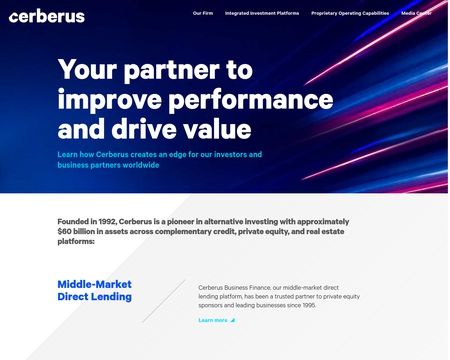 website thubmnail of Cerberus Capital Management