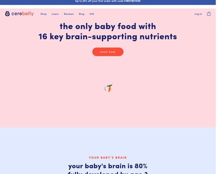 website thubmnail of Cerebelly