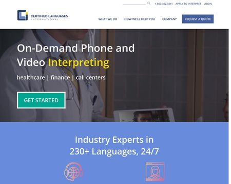website thubmnail of Certified Languages