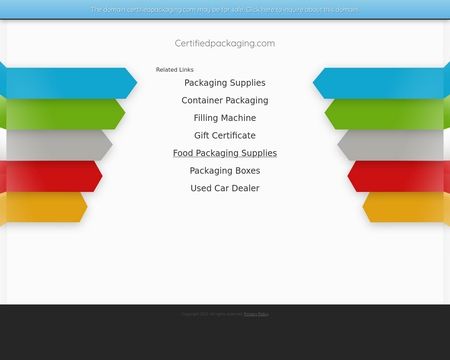 website thubmnail of Certifiedpackaging