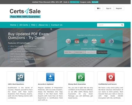 website thubmnail of Certs4sale