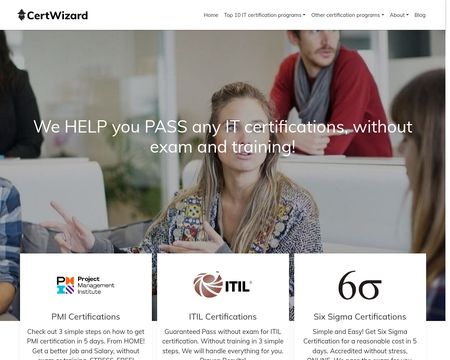 website thubmnail of Certwizard