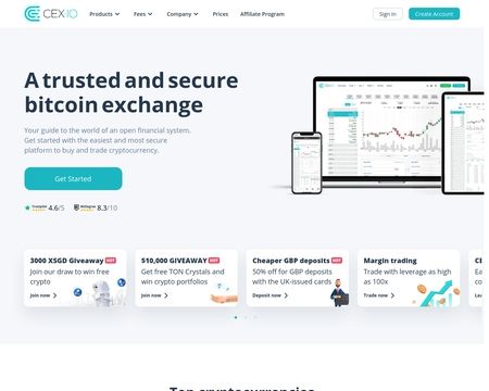 website thubmnail of CEX.IO