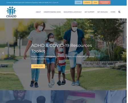website thubmnail of Chadd.org