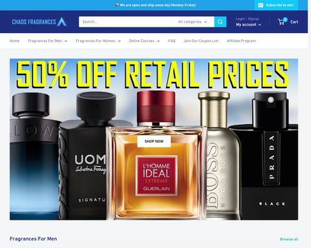 website thubmnail of Chaosfragrances