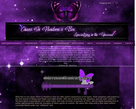 website thubmnail of Chaosinpandorasbox.net
