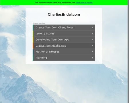 website thubmnail of CharliesBridal