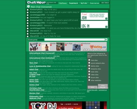 website thubmnail of ChatHour