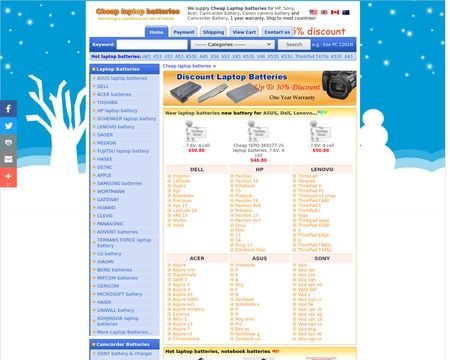website thubmnail of Cheap Laptop Batteries