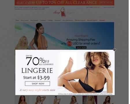 website thubmnail of Cheap-Lingerie