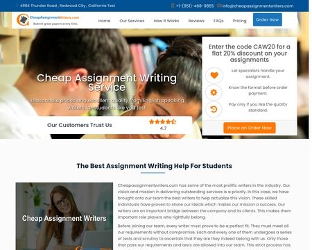 website thubmnail of Cheapassignmentwriters