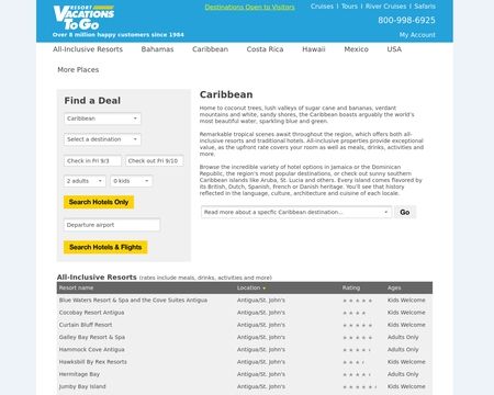 website thubmnail of Cheap Caribbeanvacations