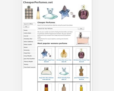 website thubmnail of Cheaperperfumes.net