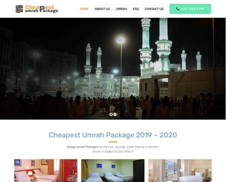 website thubmnail of Cheapest Umrah Package