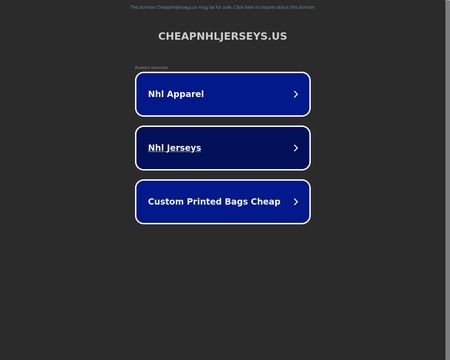 website thubmnail of Cheapnhljerseys.us