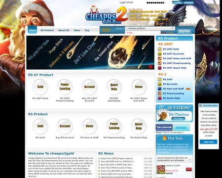 website thubmnail of cheaprs2gold.com