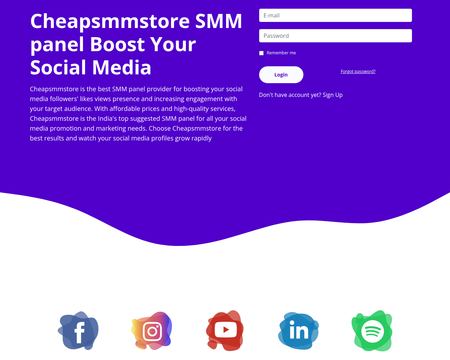 website thubmnail of Cheapsmmstore