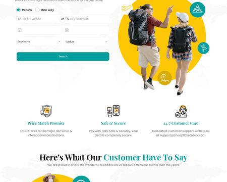website thubmnail of Cheap Tickets Deal